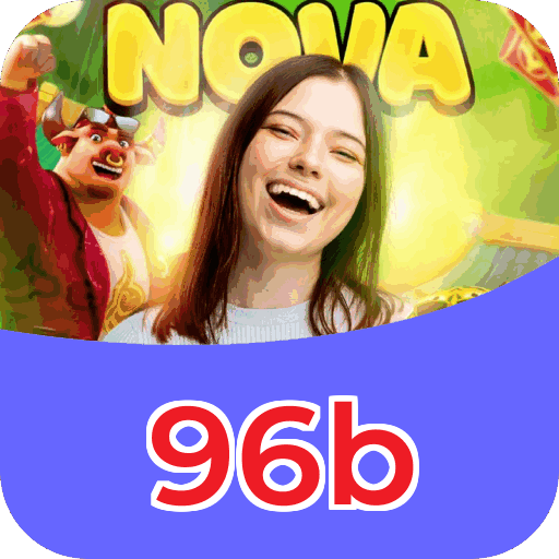 Interface do aplicativo 96b mostrando jogos disponíveis no iOS e Android